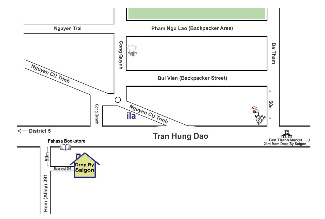 הו צ'י מין סיטי Drop By Saigon Guesthouse מראה חיצוני תמונה